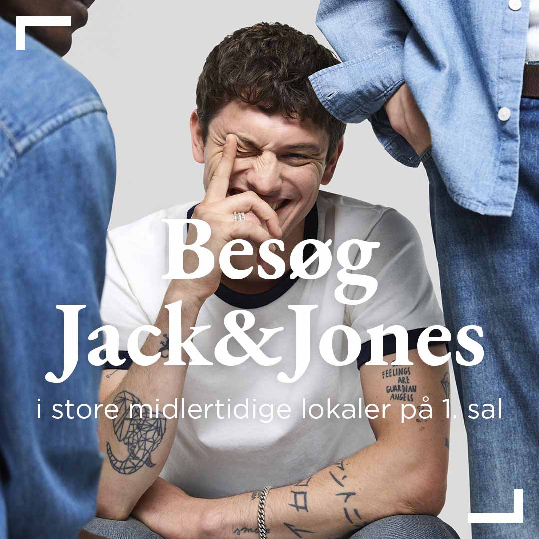 Jack & Jones er flyttet til et nyt lokale i Lyngby Storcenter